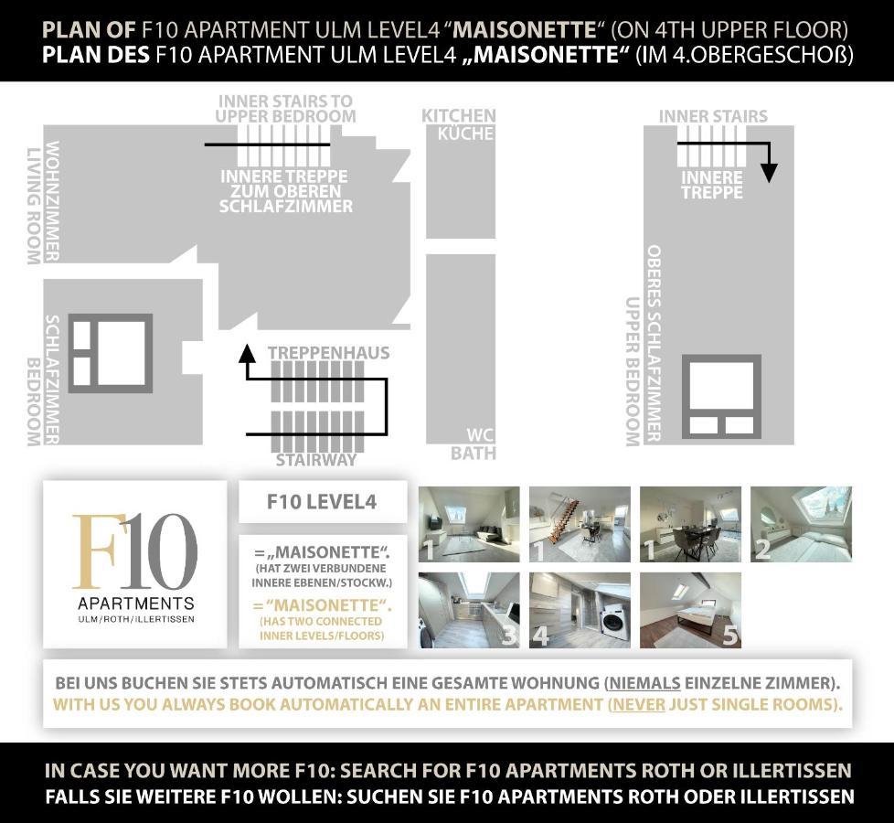 F10 Apartments Ulm Bagian luar foto