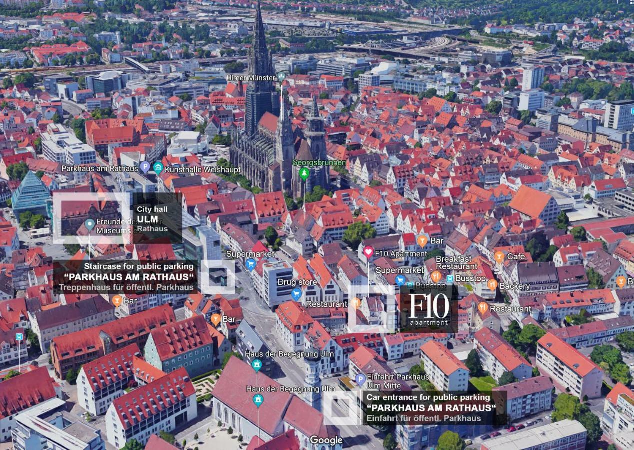 F10 Apartments Ulm Bagian luar foto